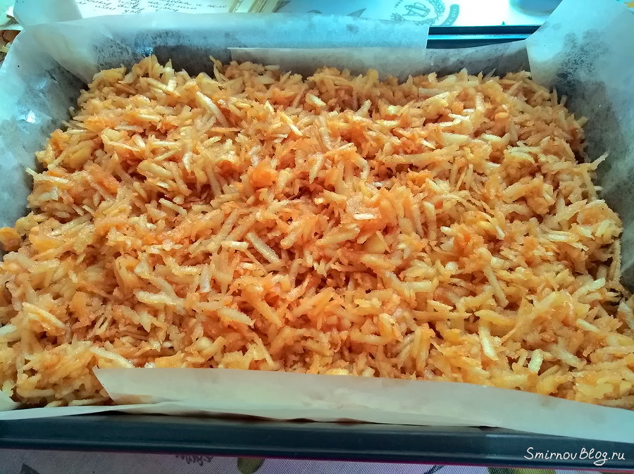 Песочный пирог с айвой