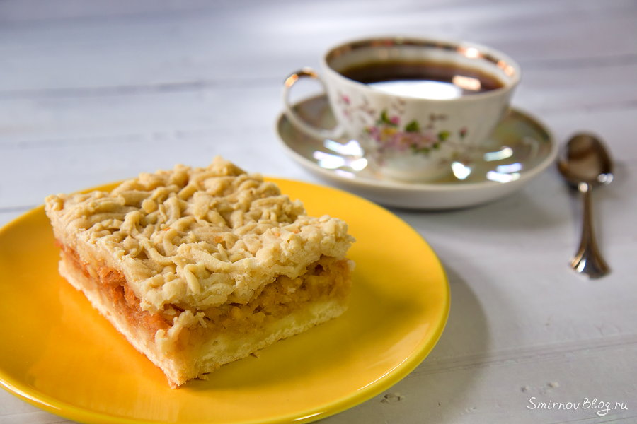 Песочный пирог с айвой