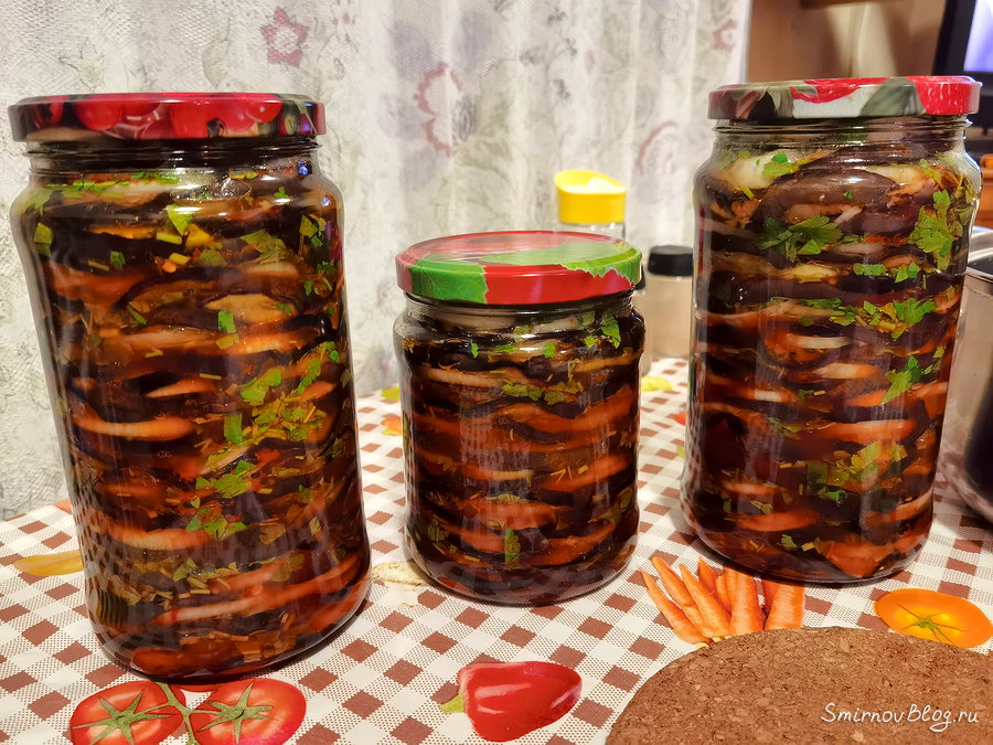 Закуска из баклажанов «Огонёк»