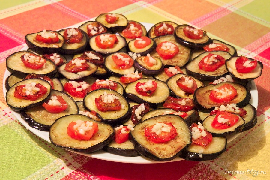 Простая закуска из баклажанов