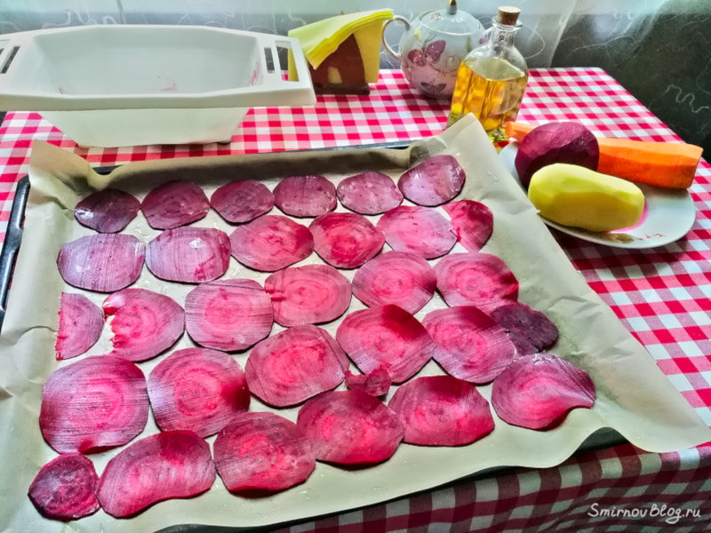 Овощные чипсы в духовке рецепт