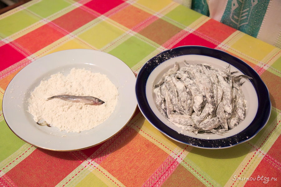 Корюшка жареная на сковороде. Рецепт