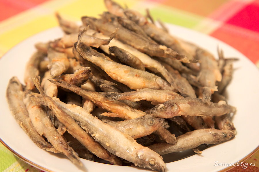 Корюшка жареная на сковороде. Рецепт