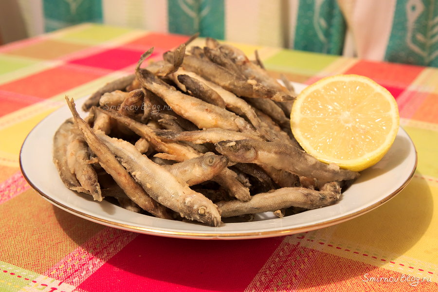 Корюшка жареная на сковороде. Рецепт