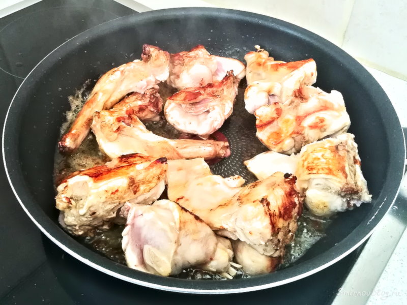 Кролик со сметаной рецепт