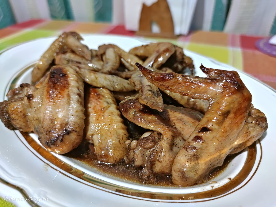 Рецепт куриных крылышек в пакете для запекания