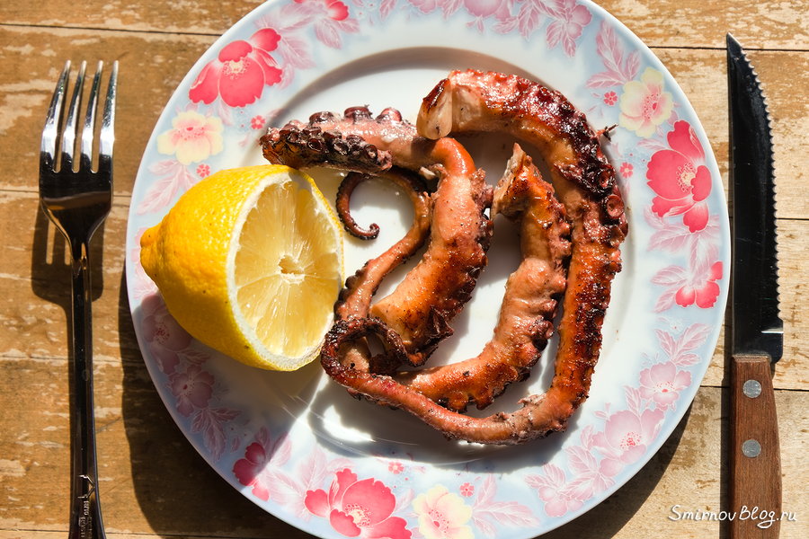 Мягкий и сочный жареный осьминог. Рецепт Мягкий и сочный жареный осьминог. Рецепт