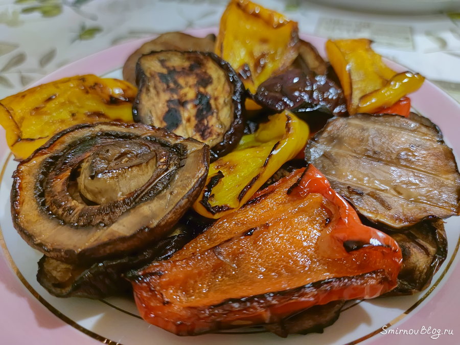 Овощи гриль на мангале. Рецепт