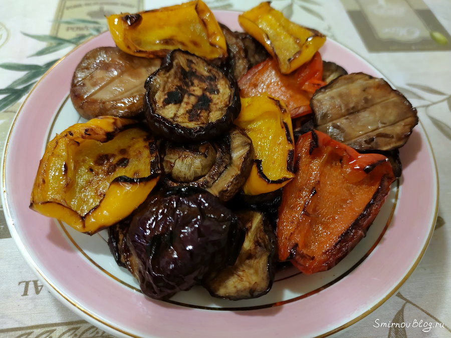 Овощи гриль на мангале. Рецепт