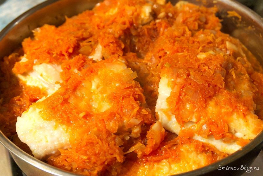 Рецепт рыбы под маринадом из моркови и лука