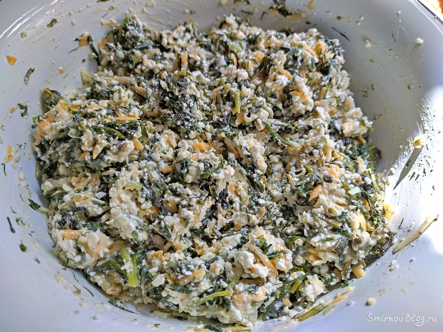 Рулет со шпинатом и сыром