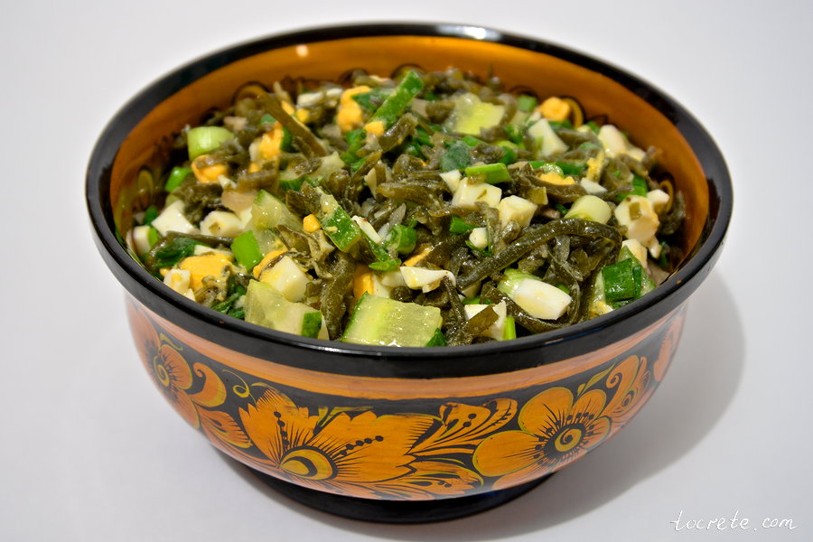 Вкусный салат из морской капусты