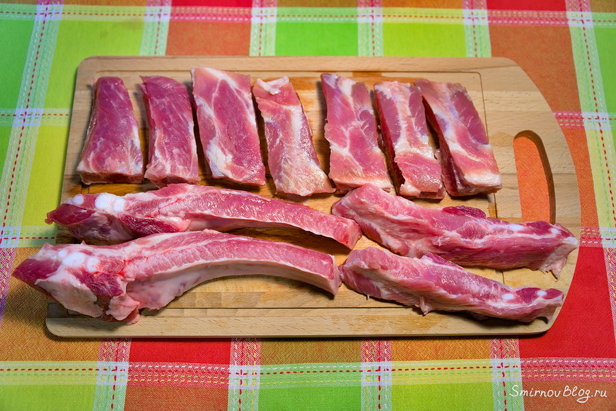 Шашлык из свиных рёбрышек