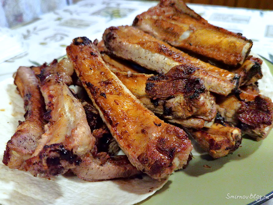 Шашлык из свиных рёбрышек
