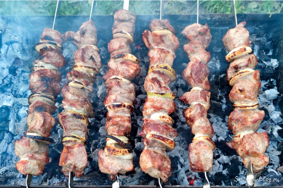 Вкусный шашлык из свиной шейки