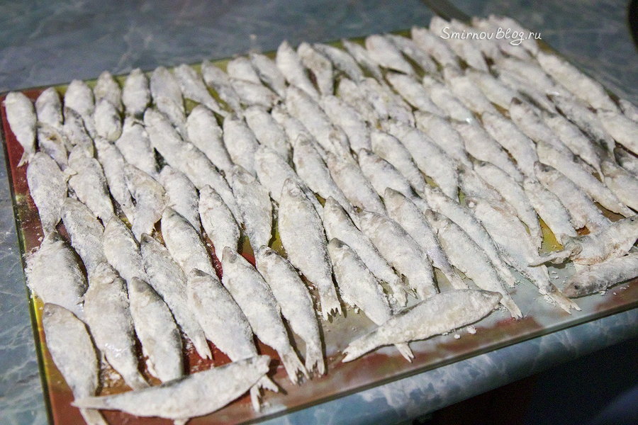 Тюлька жаренная на сковороде