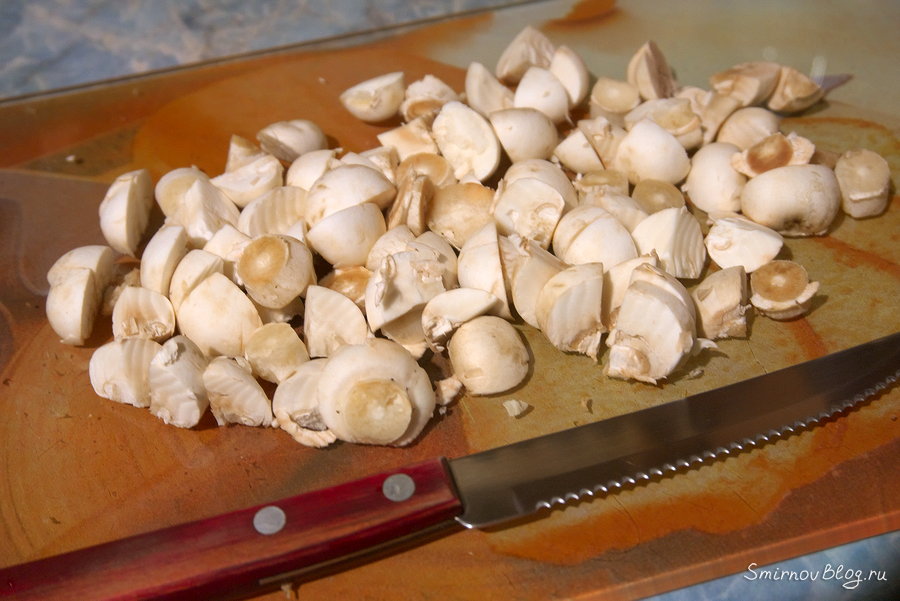 Рецепт жульена на сковороде со сметаной