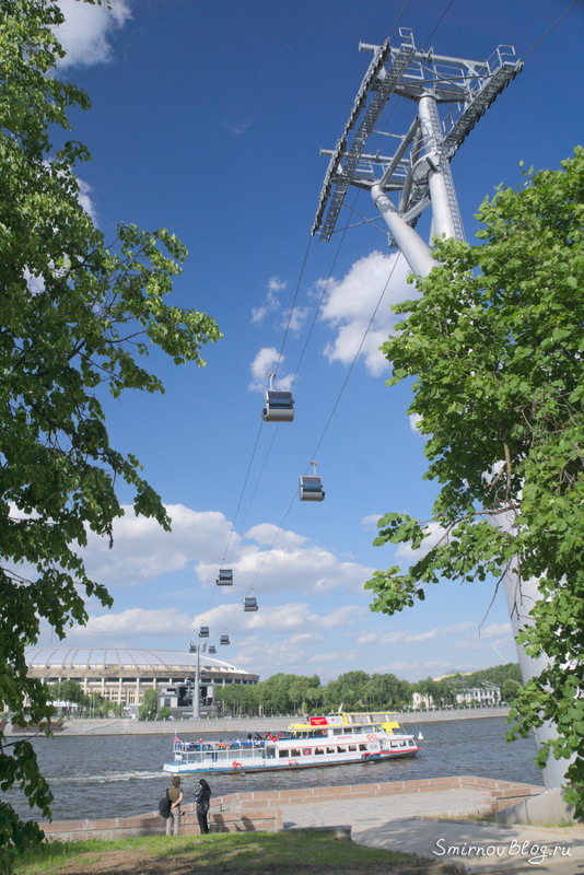 Канатная дорога: ул. Косыгина - Воробьевы горы - Лужники