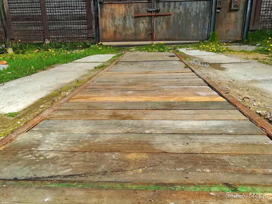 Отремонтированный настил Отремонтированный настил